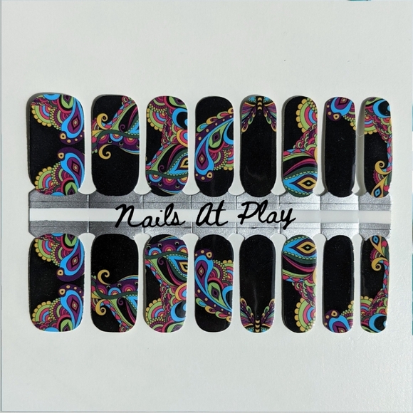 Nails at Play Other - 5 for $20 Nail Wraps- Black Butterfly